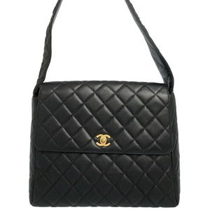 Chanel Matelasse One Shoulder Bag Shoulder Black